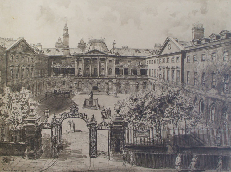 Illustration of Guy's and St Thomas' hospitals