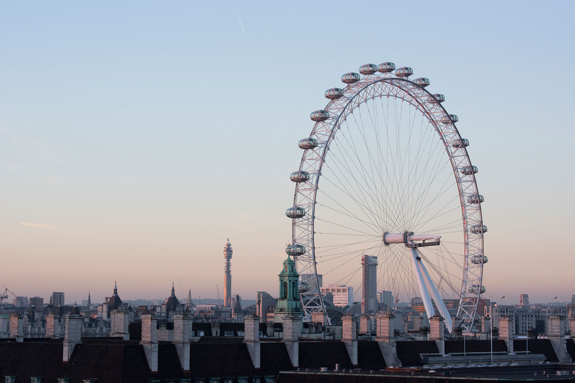 London skyline featuring the London Eye